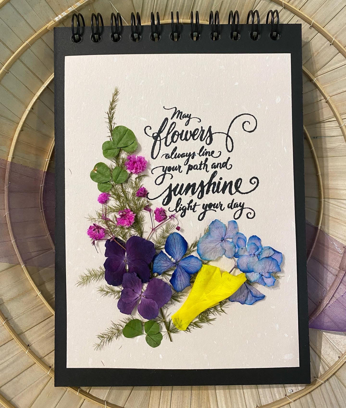 Pressed Flower A6 Notebook