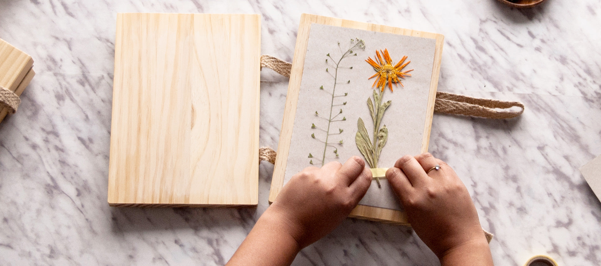 Sense of Arts community pressed flowers project