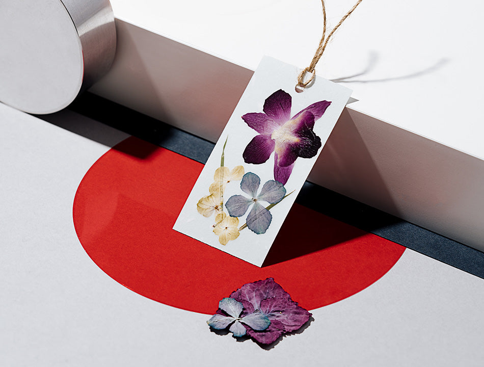 Real organic pressed flowers